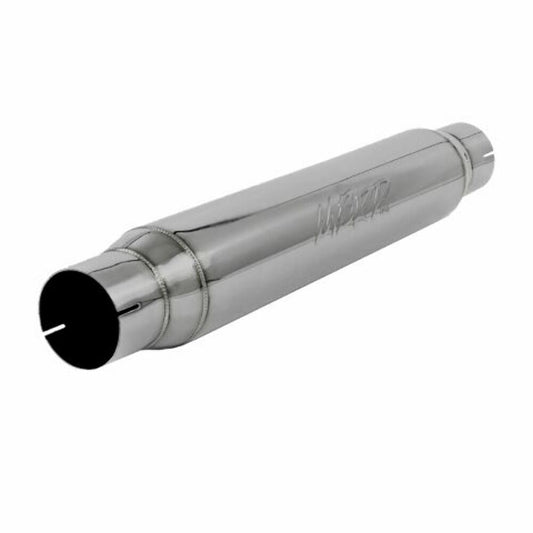 Resonator; 3in. Inlet; Outlet; 22in. body; 26in. overall; T304 - R1017 - Performance Mufflers Car Part People