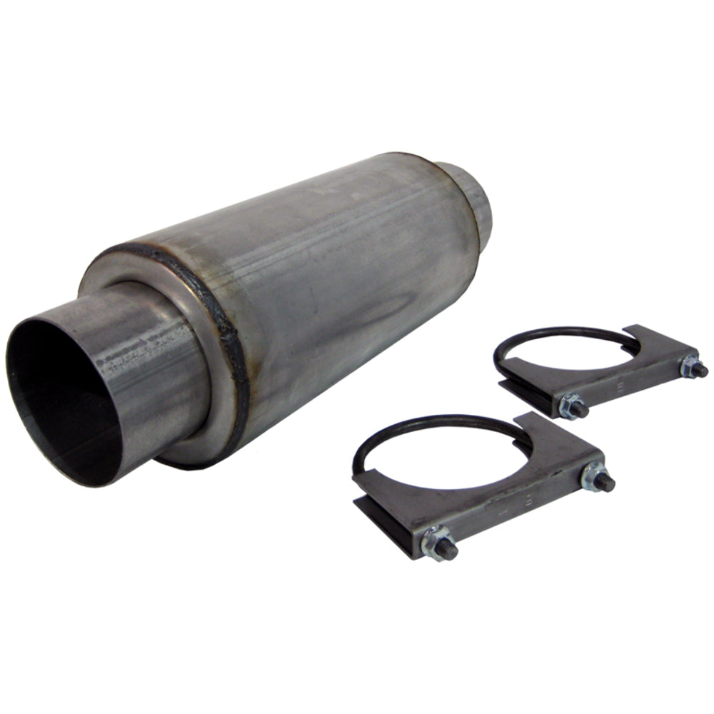 Resonator 4in. Inlet; Outlet 12in. Body 18in. Overall; AL - R2009 - Performance Mufflers Car Part People