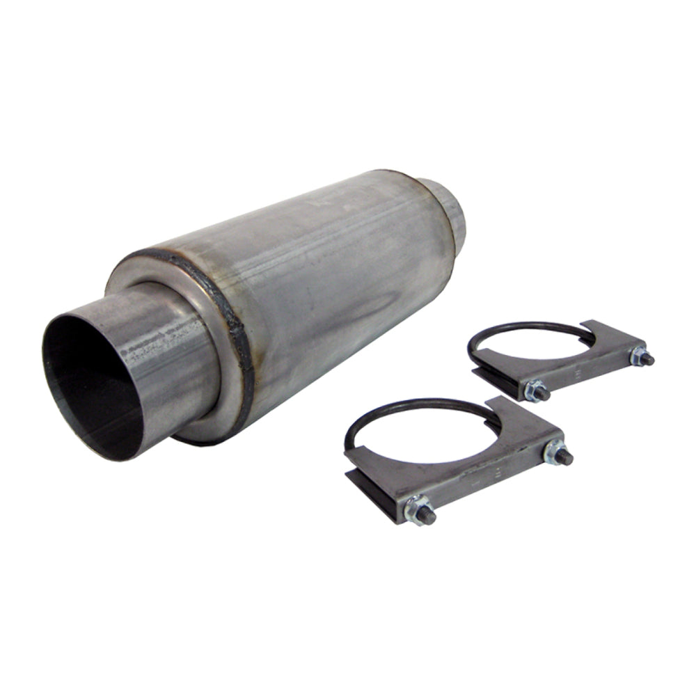 Resonator 4in. Inlet; Outlet 12in. Body 18in. Overall; AL - R2009 - Performance Mufflers Car Part People