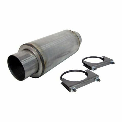 Resonator 4in. Inlet; Outlet 12in. Body 18in. Overall; AL - R2009 - Performance Mufflers Car Part People