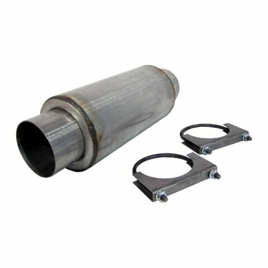 Resonator 4in. Inlet; Outlet 12in. Body 18in. Overall; AL - R2009 - Performance Mufflers Car Part People