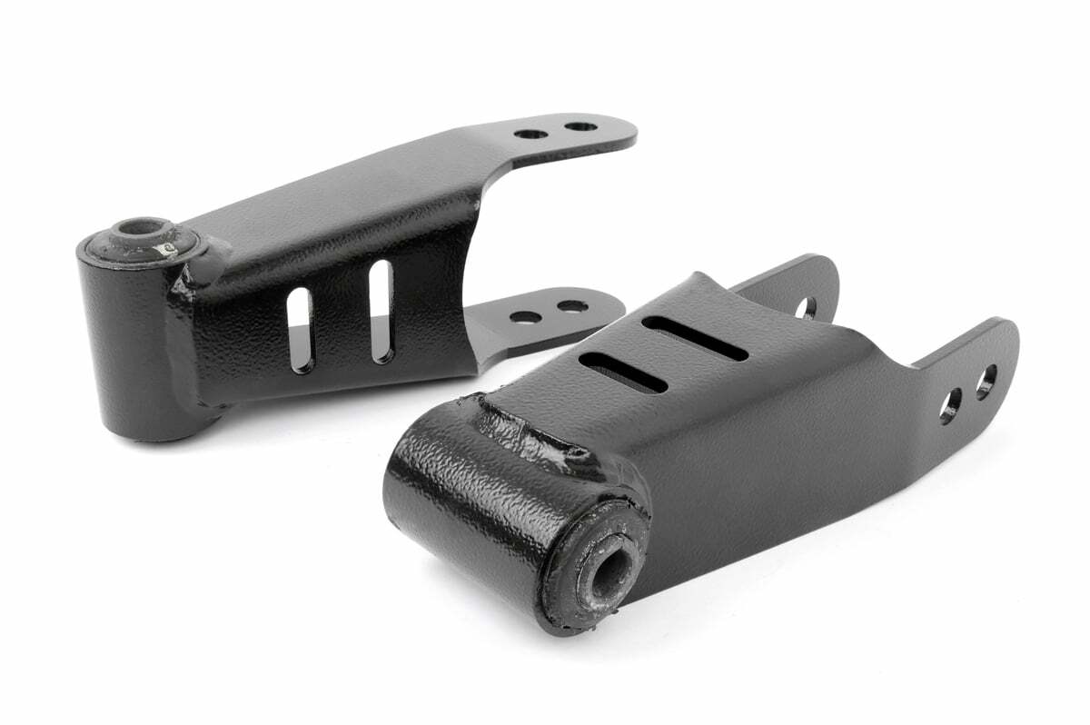 Fits Ford F-150 2WD/4WD (2004-2013) Lowering Shackles; 1-2 Inch; RC0502