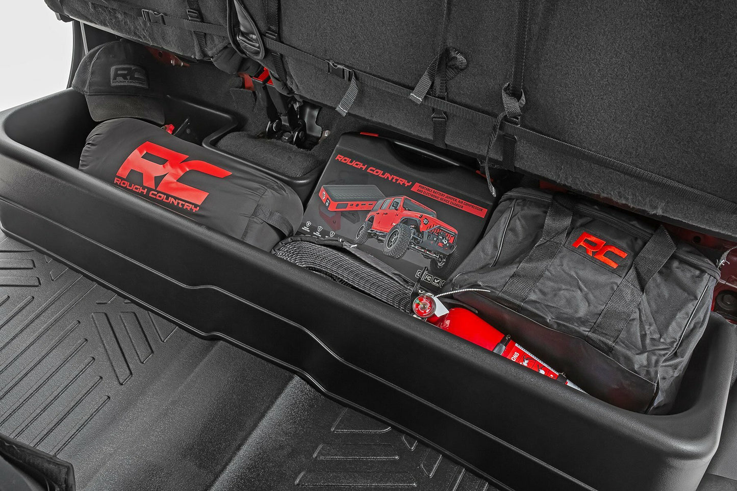 Fits Chevy/GMC 1500/2500HD/3500HD (19-24) Under Seat Storage; Crew Cab; RC09051A