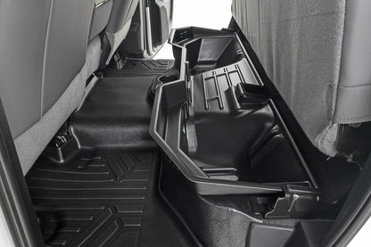 Fits Ram 1500 (11-18)/2500 (11-24) Under Seat Storage; Quad/Crew Cab; RC09401