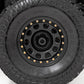 Steel Simulated Beadlock Wheel; Black; 15x8; 5x4.5; 3.30 Bore; -19 RC158545SL