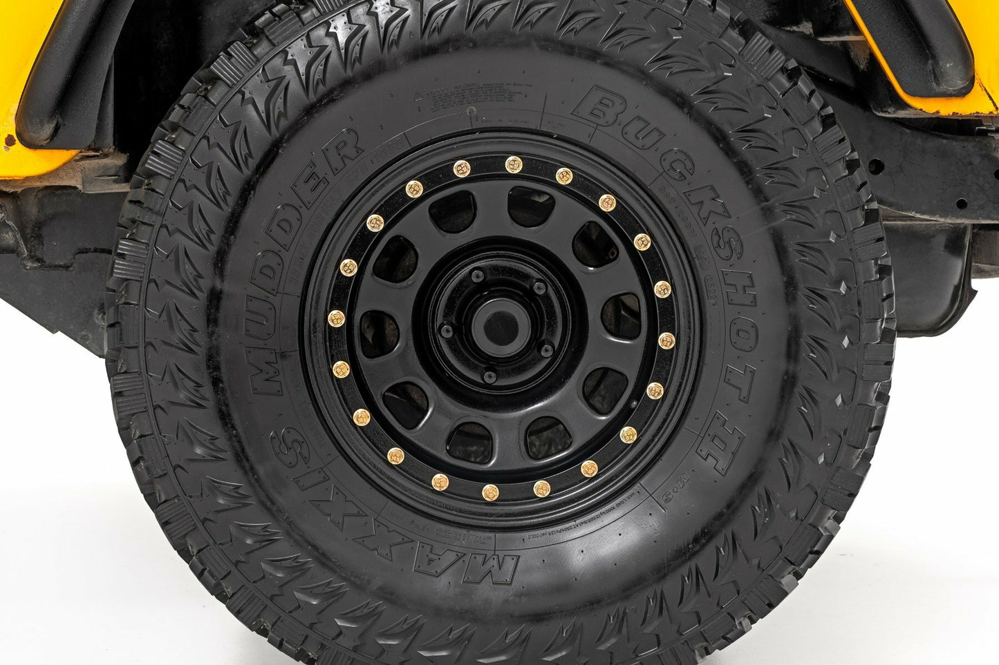 Steel Simulated Bead Lock Wheel; Black; 16x8; 6x5.5; 4.25 Bore; -12 RC51-6883SL