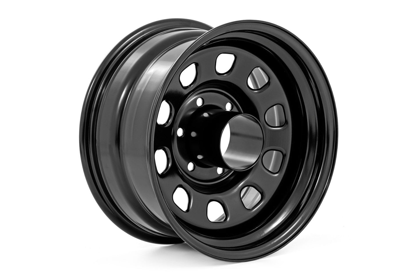 Rough Country Steel Wheel - Black - 17x9 - 5x5.5 - 4.25 Bore - +0mm - RC51-7175