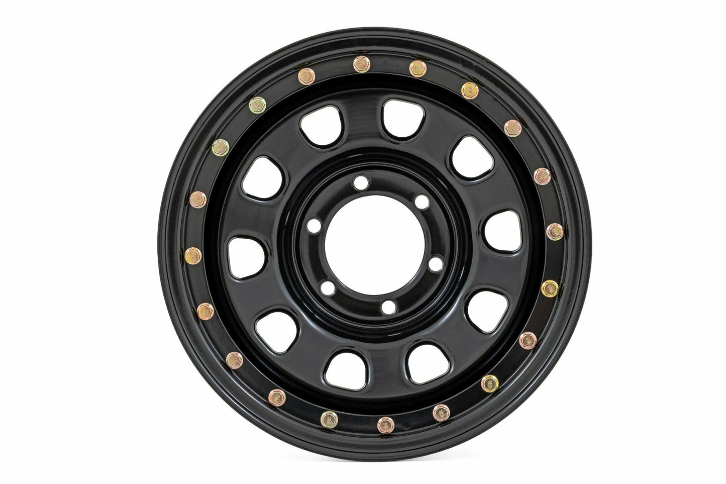 Steel Simulated Bead Lock Wheel; Black; 17x9; 6x5.5; 4.25 Bore; -12 RC51-7655SL