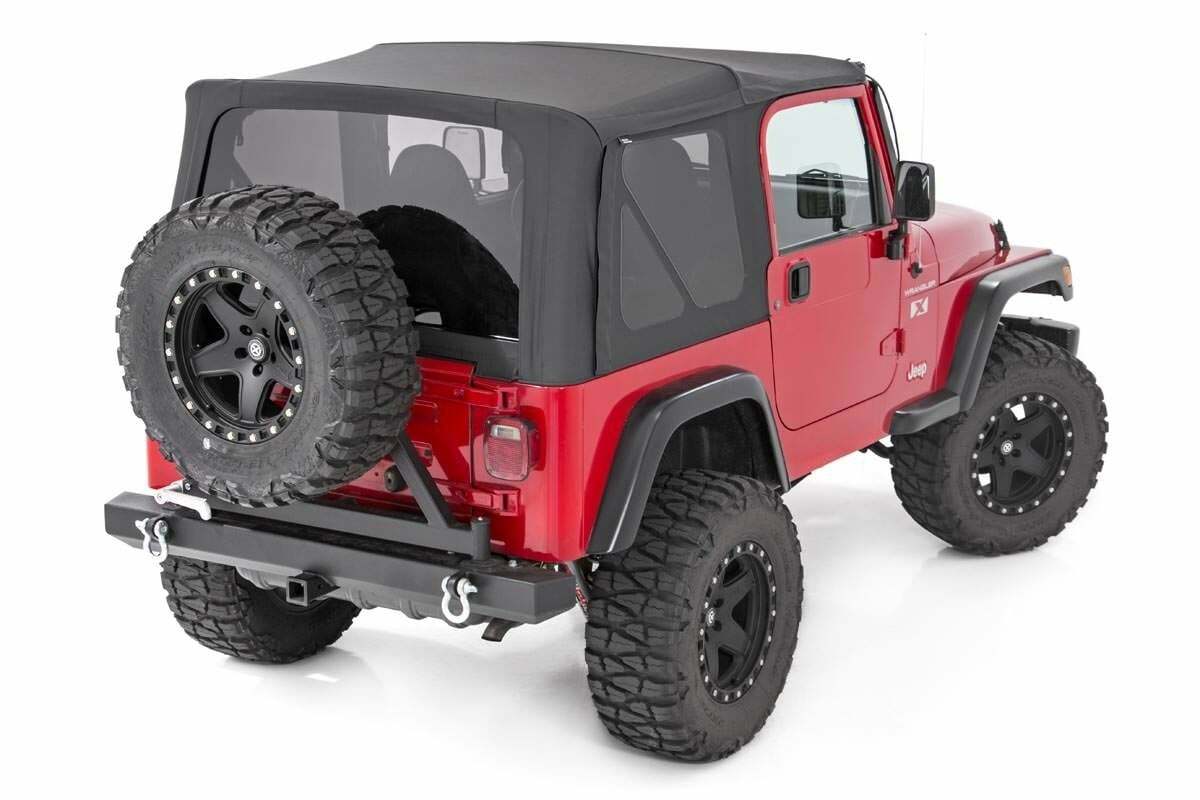 Fits Wrangler YJ 4WD(87-95) Soft Top Replacement Black Half Doors RC84050.35