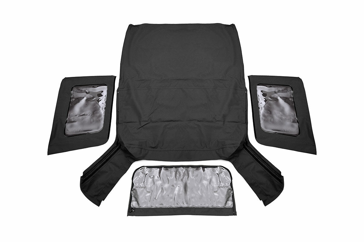 Fits Wrangler JK 4WD(2007-2009) Soft Top Replacement Black 2 Door RC85240.35