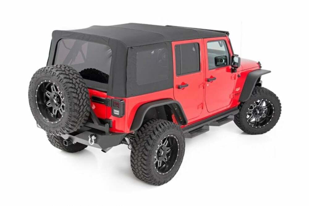Fits Wrangler JK 4WD(2010-2018) Soft Top Replacement Black 2 Door RC85460.35