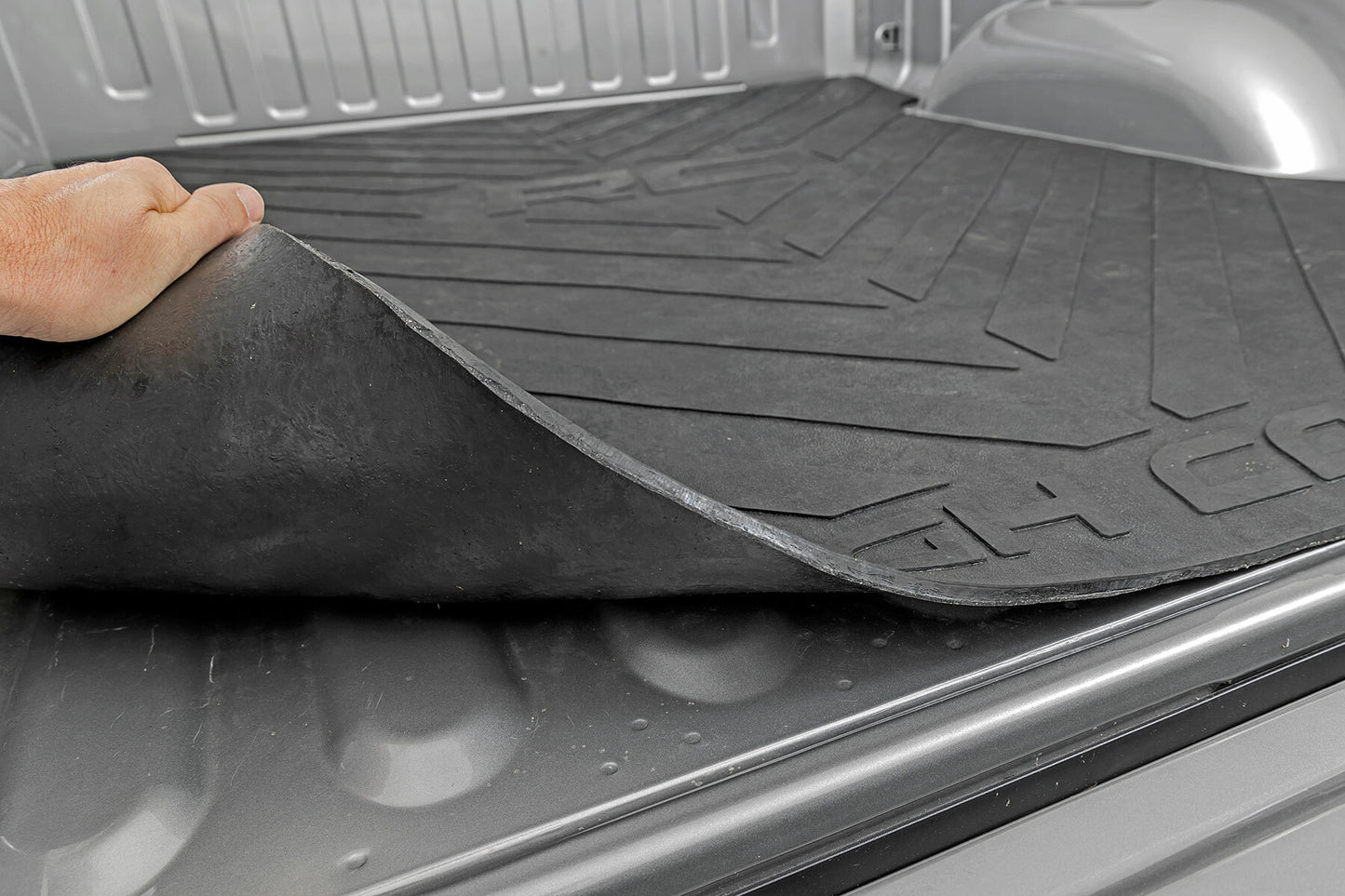 Fits Ram 1500 (19-25)/1500 TRX (21-24) Bed Mat; 6'4" Bed; RC Logo; RCM679