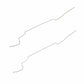 Fits 68-69 Mopar B-Body Main & Return Fuel Line; Stainless-RFK0001SS