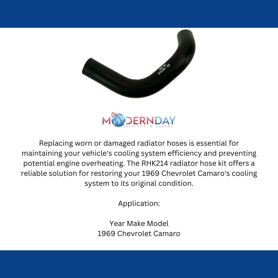 Fits 1969 Chevrolet Camaro Radiator Hose Kits RHK214