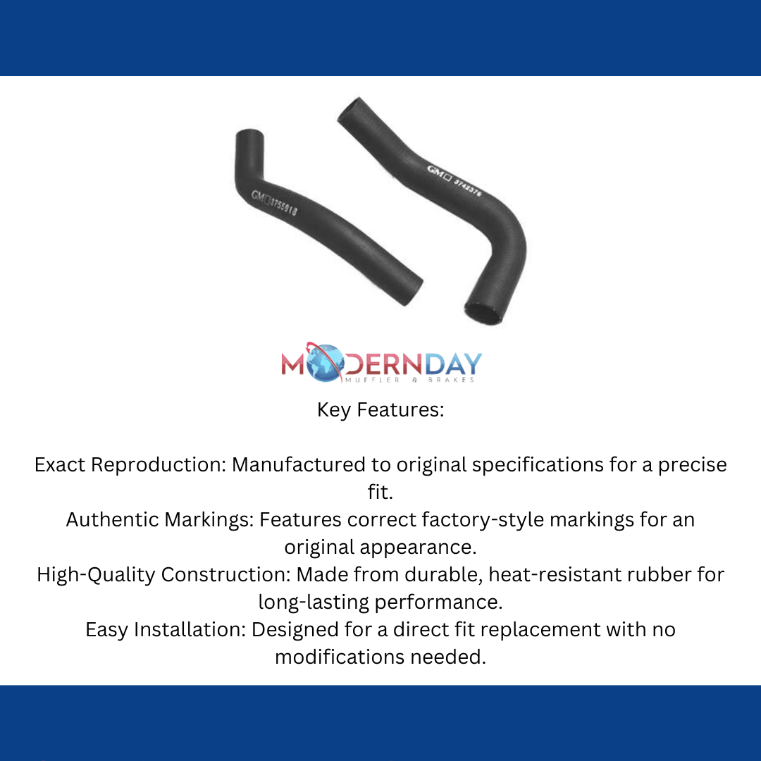 Fits 1958 Chevrolet Full Size  Radiator Hose Kits RHK403