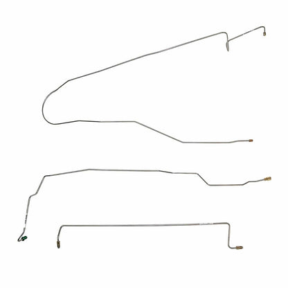 Fits 2003-10 Dodge Viper, Intermediate Brake Lines; Stainless - RIN0310SS - Pre Bent Intermediate Kit (Front to Rear) Car Part People
