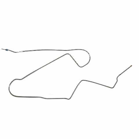 Fits 72 Mopar B-Body, Disc Brakes, Intermediate Brake Line; Stainless-RIN7201SS