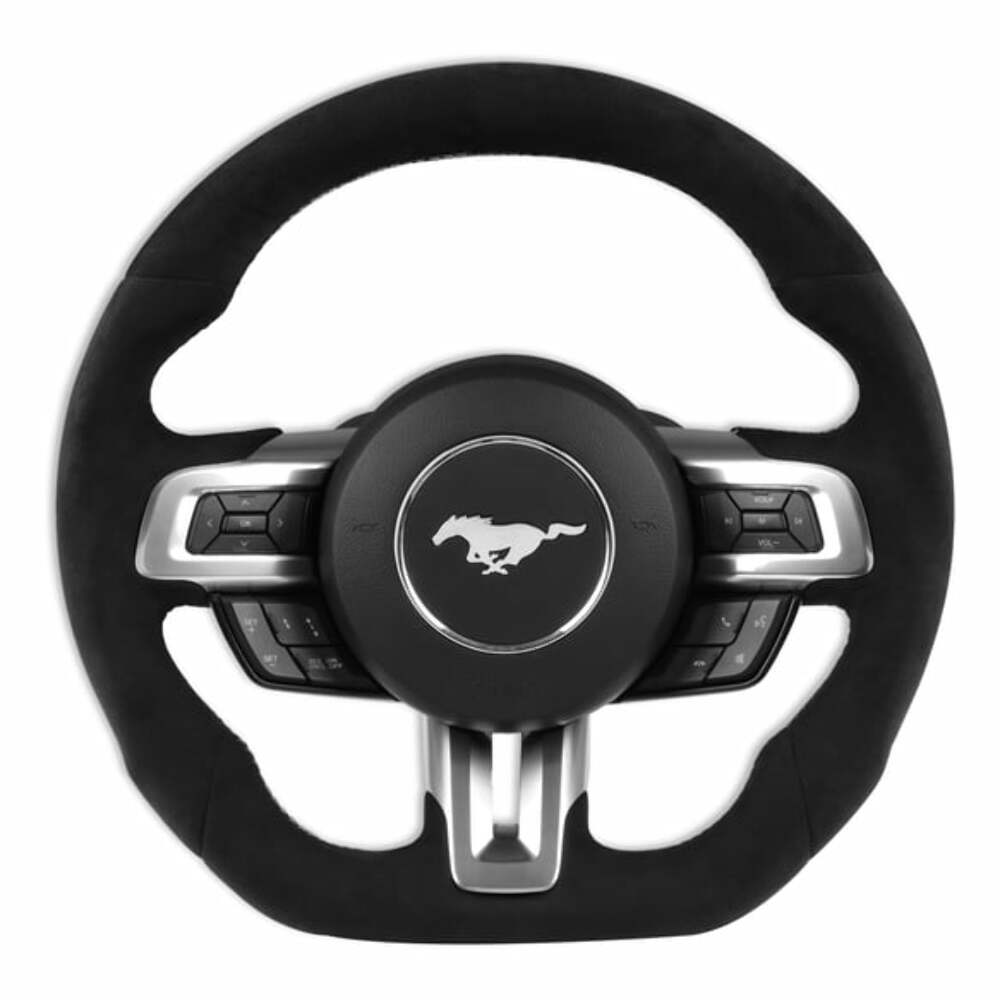 Fits 2015-2017 Ford Mustang Steering Wheel-Alcantara Wrapped-RK950-06
