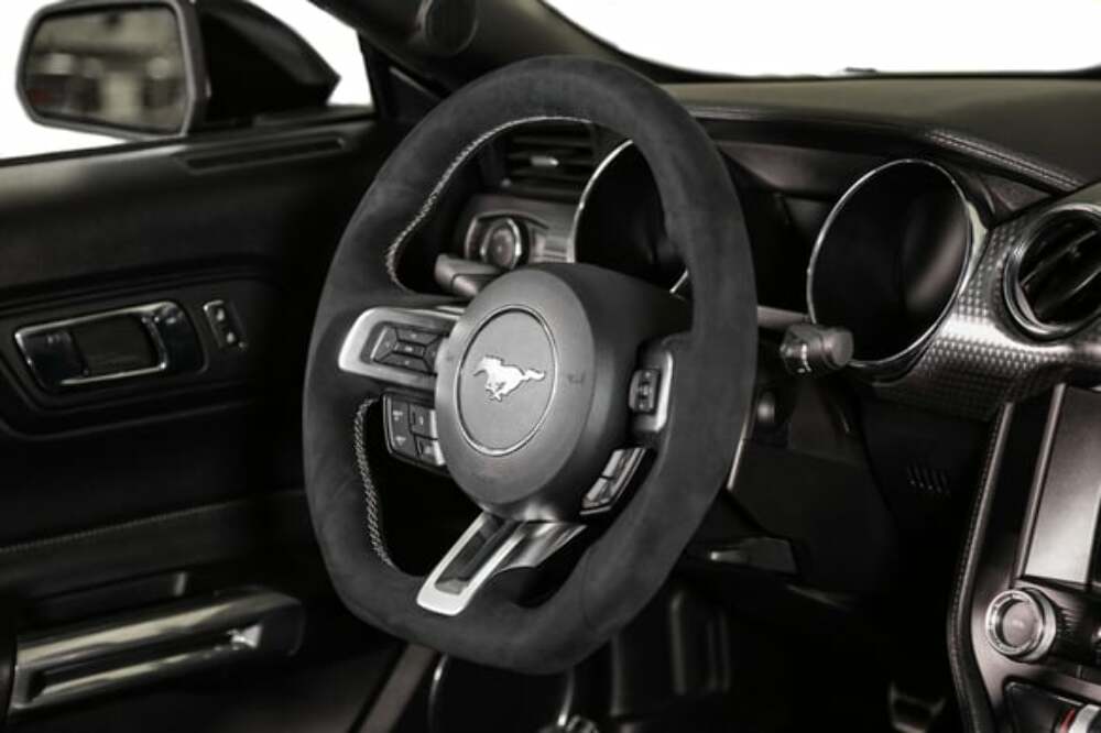 Fits 2015-2017 Ford Mustang Steering Wheel-Alcantara Wrapped-RK950-06