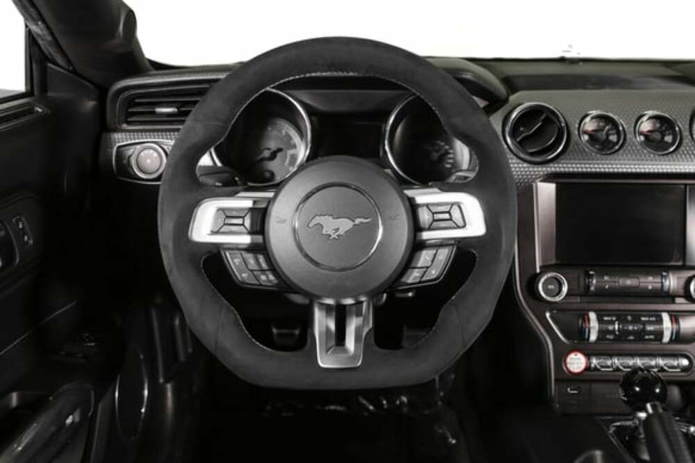 Fits 2015-2017 Ford Mustang Steering Wheel-Alcantara Wrapped-RK950-06