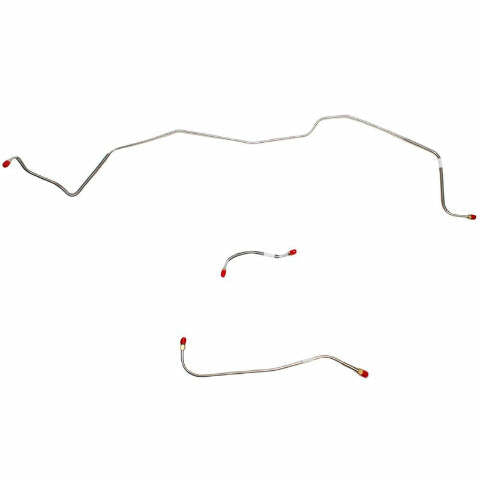 Fits 62-64 Mopar B-Body Std Dual M/C QPV Max Right-Front Brake Line-RKT6213SS