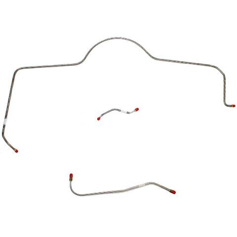 1965 Dodge Coronet Front Brake Line Kit Standard Brakes 3 Set - RKT6501OM