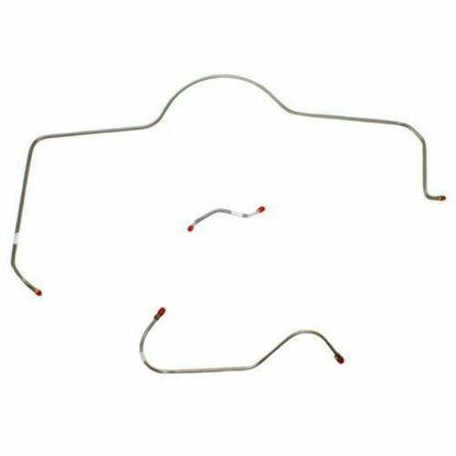 1965 Dodge Coronet Front Brake Line Kit Power Brakes 3 Set Steel - RKT6502OM - Front Lines Car Part People