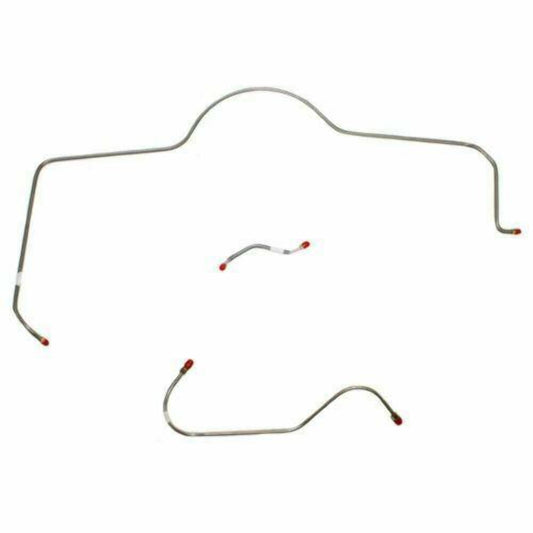 1965 Dodge Coronet Front Brake Line Kit Power Brakes 3 Set Steel - RKT6502OM - Front Lines Car Part People