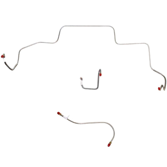 1966 Dodge Coronet Front Brake Line Kit Standard Brakes Steel - RKT6601OM
