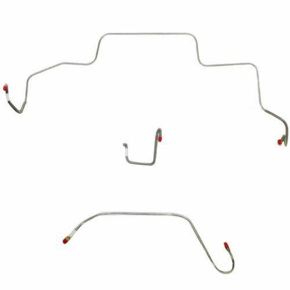 1966 Dodge Coronet Front Brake Line Kit Power Brakes Stainless - RKT6605SS - Front Lines Car Part People