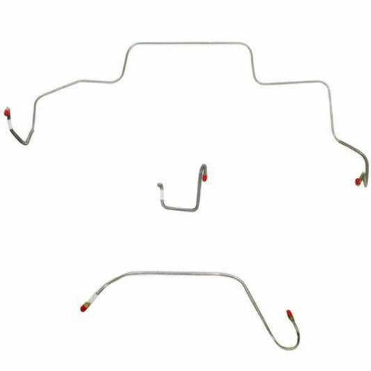1966 Dodge Coronet Front Brake Line Kit Power Brakes Stainless - RKT6605SS - Front Lines Car Part People