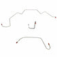 1966 Dodge Coronet Front Brake Line Kit Power Brakes Steel - RKT6606OM