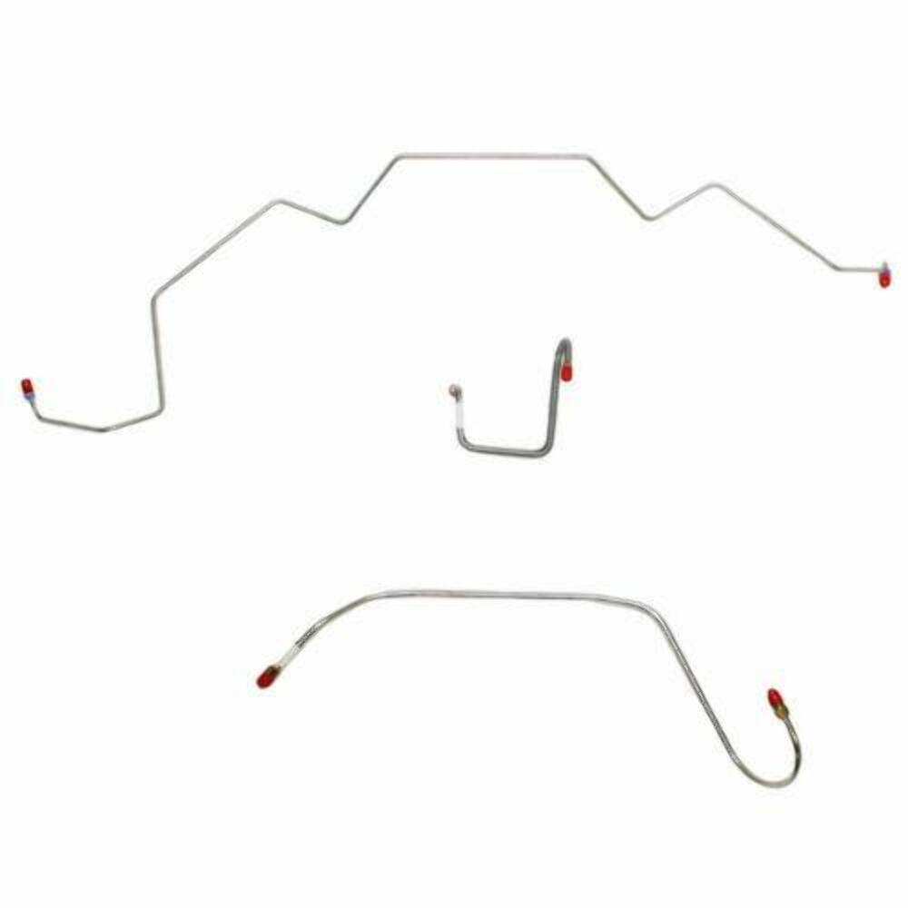 1966 Dodge Coronet Front Brake Line Kit Power Brakes Stainless - RKT6606SS