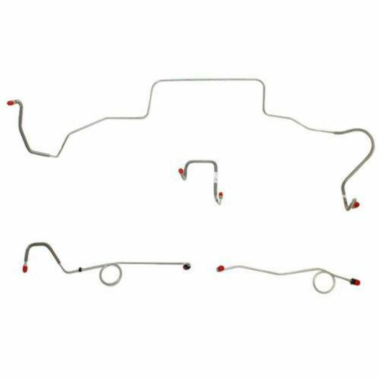 1967 Dodge Coronet Front Brake Line Kit Standard Brakes Stainless - RKT6701SS - Front Lines Car Part People