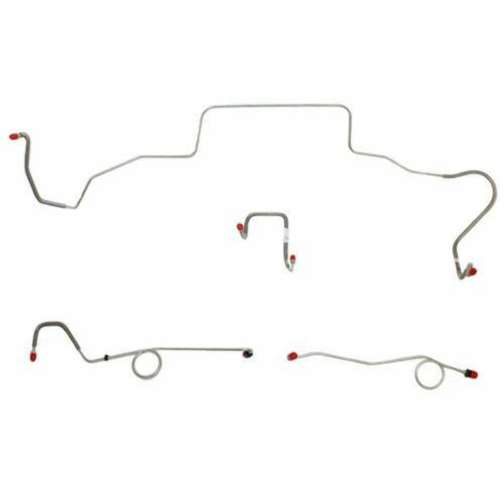 1967 Dodge Coronet Front Brake Line Kit Standard Brakes Stainless RKT6701SS