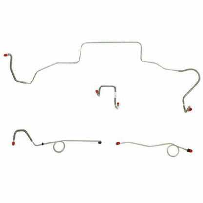 1967 Dodge Coronet Front Brake Line Kit Standard Brakes Stainless RKT6701SS