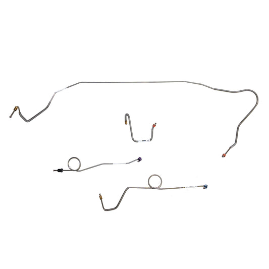 1967 Dodge Coronet Front Brake Line Kit Standard Brakes Steel RKT6702OM - Front Lines Car Part People