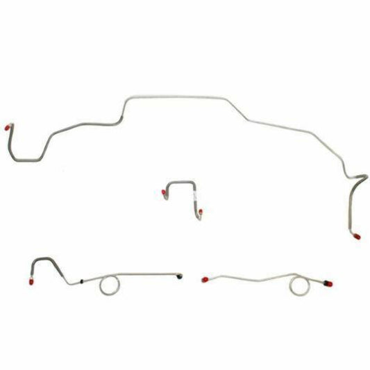 1967 Dodge Coronet Front Brake Line Kit Standard Brakes Steel - RKT6703OM - Front Lines Car Part People