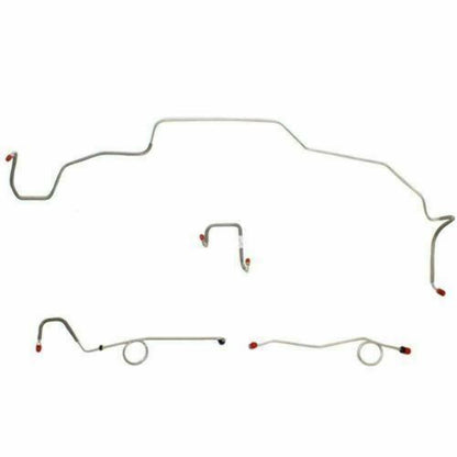 1967 Dodge Coronet Front Brake Line Kit Standard Brakes Stainless - RKT6703SS - Front Lines Car Part People