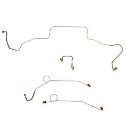 1967 Dodge Coronet Front Brake Line Kit Power Brakes Stainless - RKT6704SS - Front Lines Car Part People