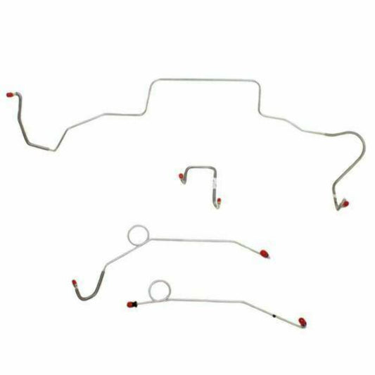 1967 Dodge Coronet Front Brake Line Kit Power Brakes Stainless - RKT6704SS - Front Lines Car Part People