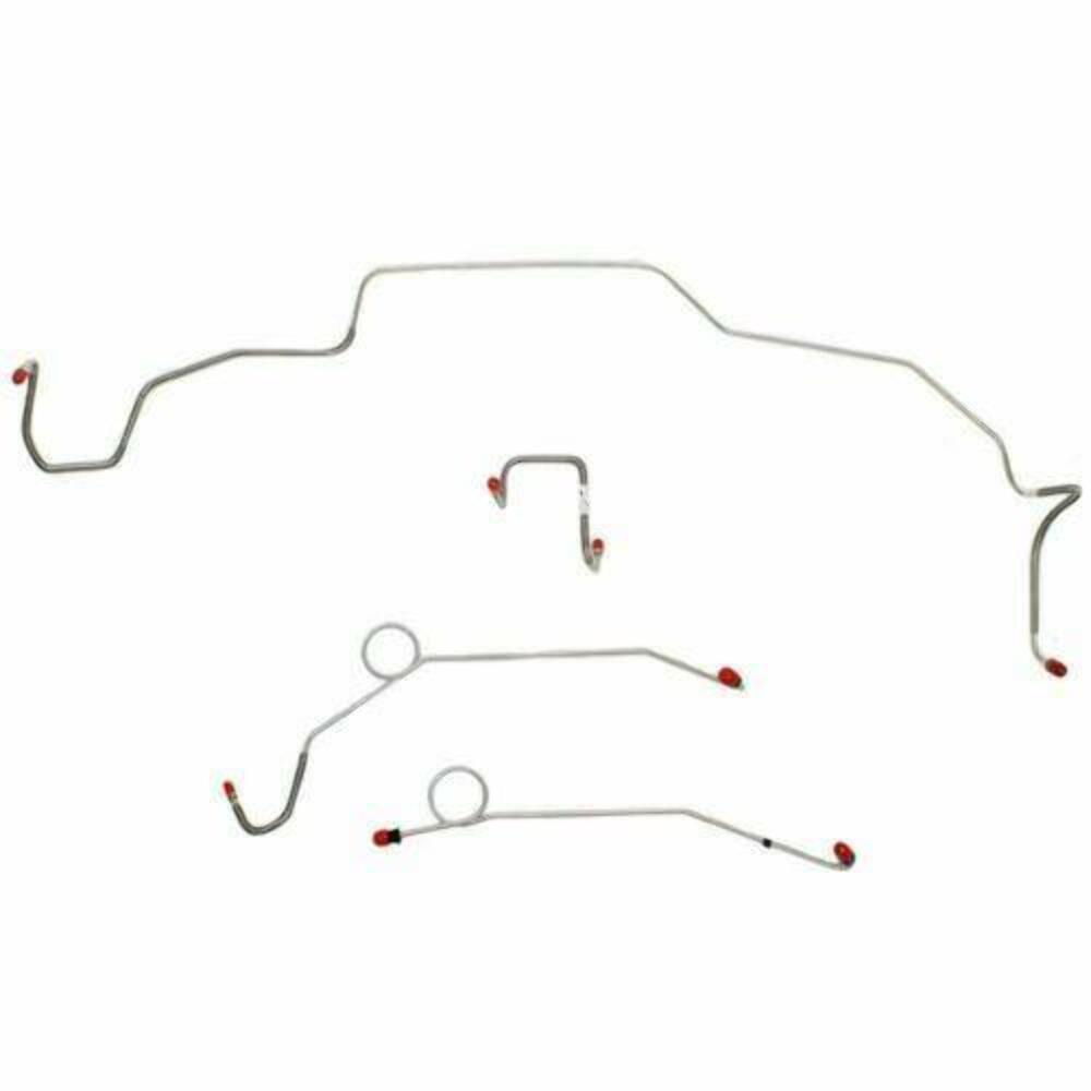 1967-69 Dodge Coronet Front Brake Line Kit Power Brakes Stainless - RKT6706SS - Front Lines Car Part People
