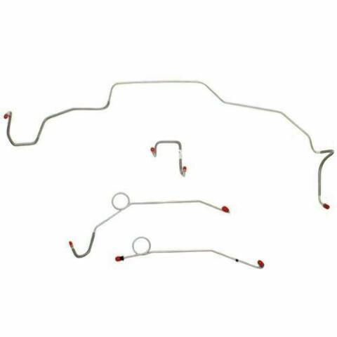 1967-69 Dodge Coronet Front Brake Line Kit Power Brakes Stainless RKT6706SS