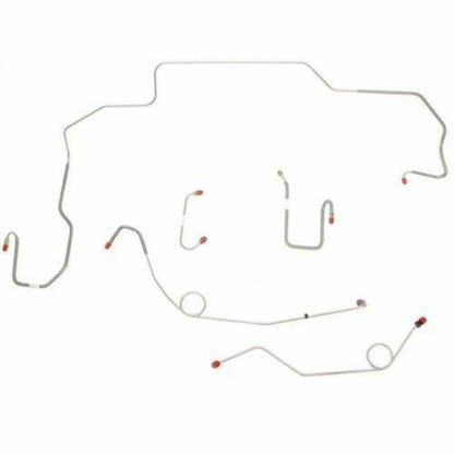 1968-70 Dodge Coronet Front Brake Line Kit Power Disc Brakes Stainless RKT6802SS - Front Lines Car Part People