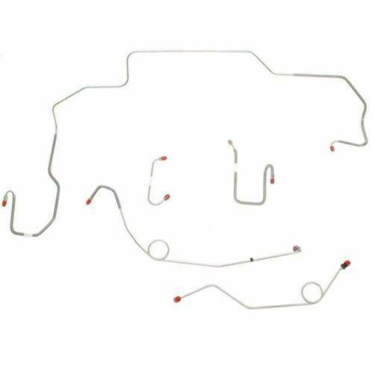 1968-70 Dodge Coronet Front Brake Line Kit Power Disc Brakes Stainless RKT6802SS - Front Lines Car Part People