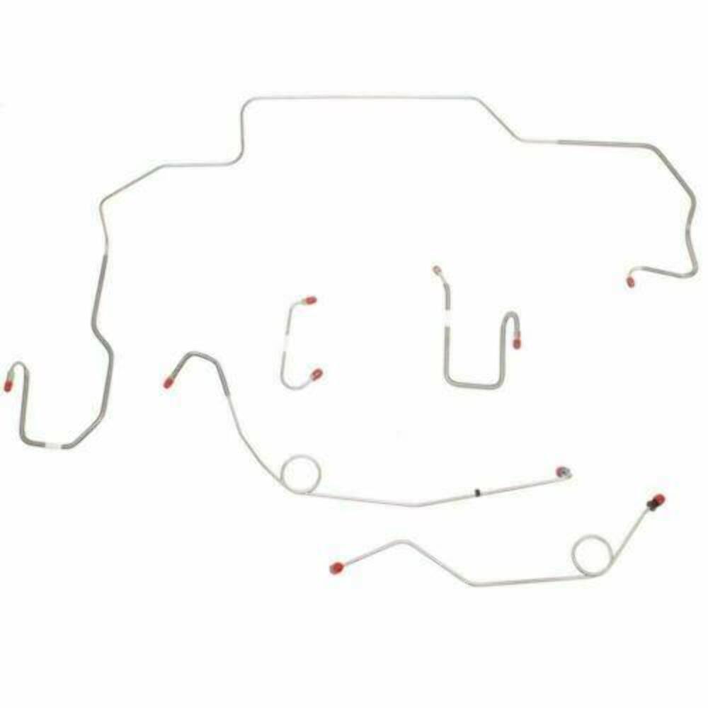 1969-1970 Dodge Coronet Front Brake Line Kit Power Disc Brakes Stainless RKT6802SS