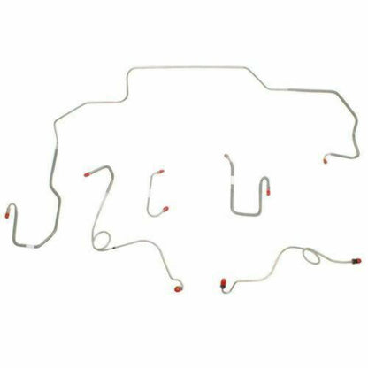 1968-70 Dodge Coronet Front Brake Line Kit Power Disc Brakes Stainless RKT6803SS - Front Lines Car Part People