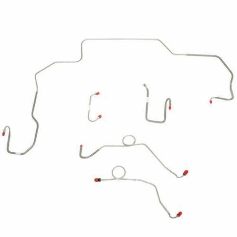 1968-70 Dodge Coronet Front Brake Line Kit Power Disc Brakes Steel - RKT6805OM