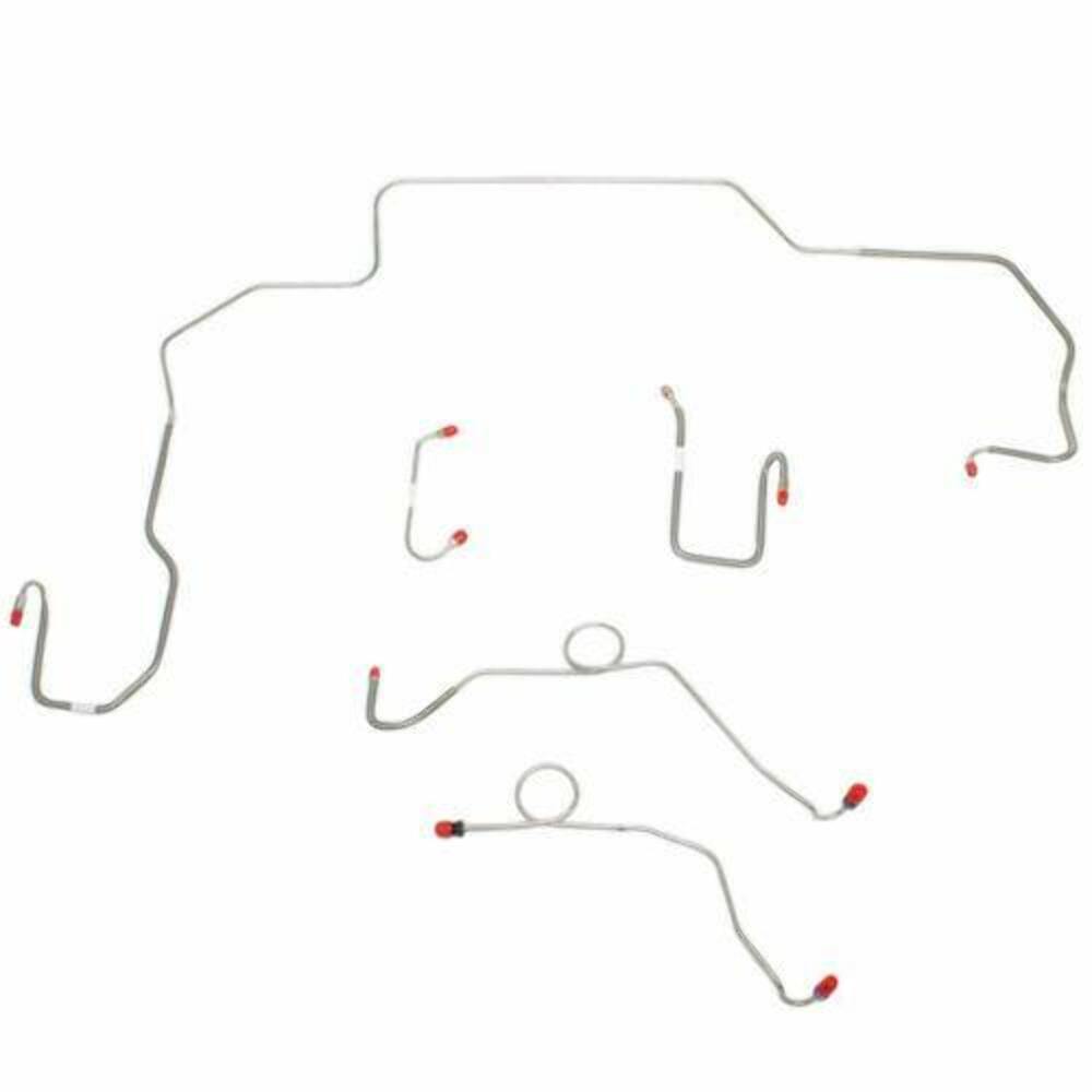 1968-70 Dodge Coronet Front Brake Line Kit Power Disc Brakes Stainless RKT6805SS