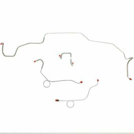 1968-70 Dodge Coronet Front Brake Line Kit Power Disc Brakes Steel - RKT6806OM - Front Lines Car Part People